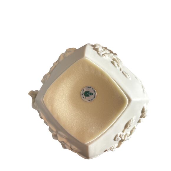 PartyLite Bisque Porcelain Fairy Enchantment Pillar Candle Holders Retired Pair - Picture 10 of 10